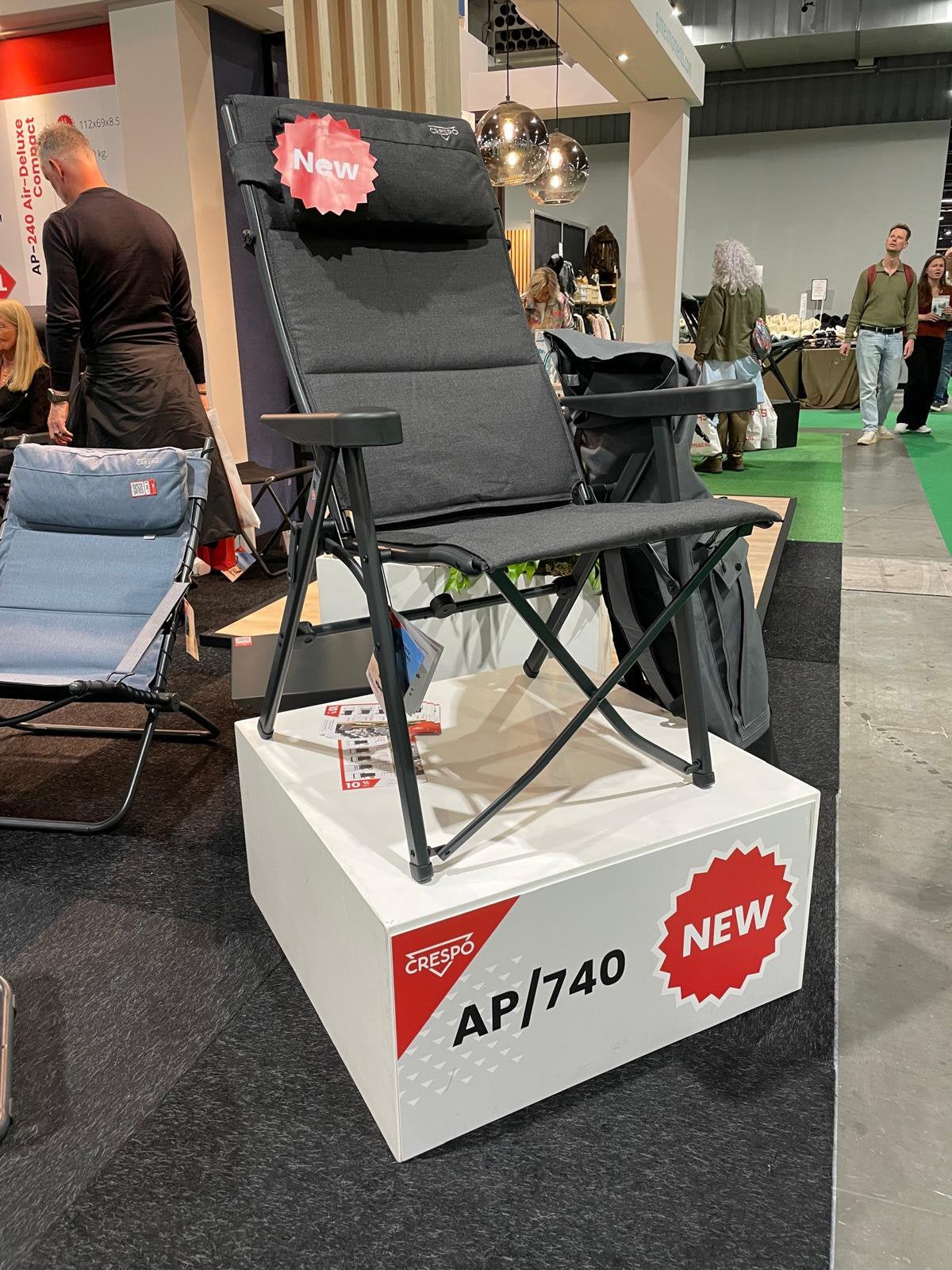 'Crespo AP-737 Tex-Comfort Campingstoel draagtas bekerhouder, Caravans en Kamperen, Ophalen, Zo goed als nieuw, Campingstoel