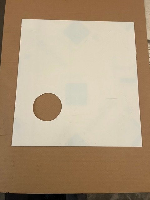 plexiglas voor Airco op maat en met opening voor airco slang, Ophalen of Verzenden, Nieuw