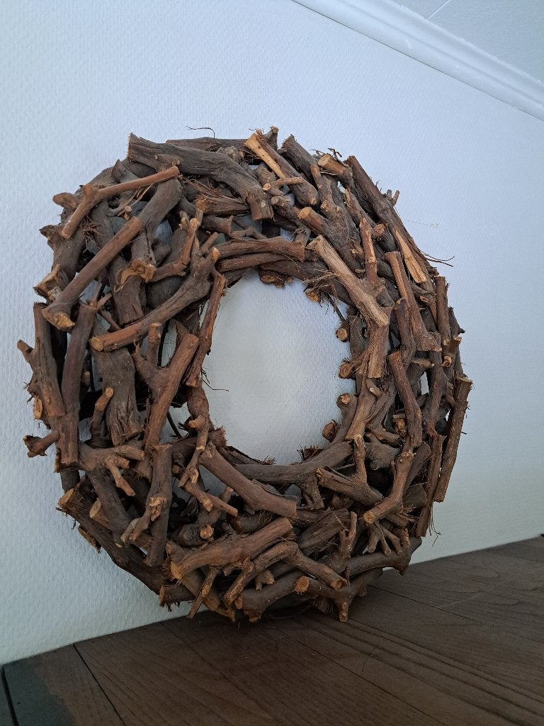 Grote houten krans., Ophalen of Verzenden, Zo goed als nieuw
