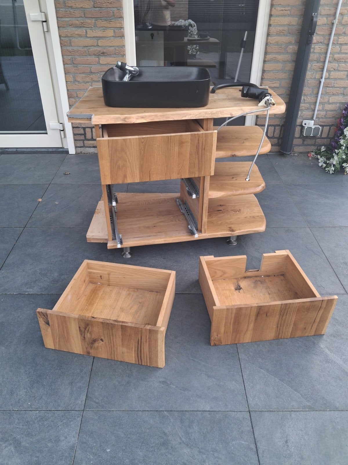 wasbak+ badkamer kastje., Ophalen, Gebruikt, Overige vormen