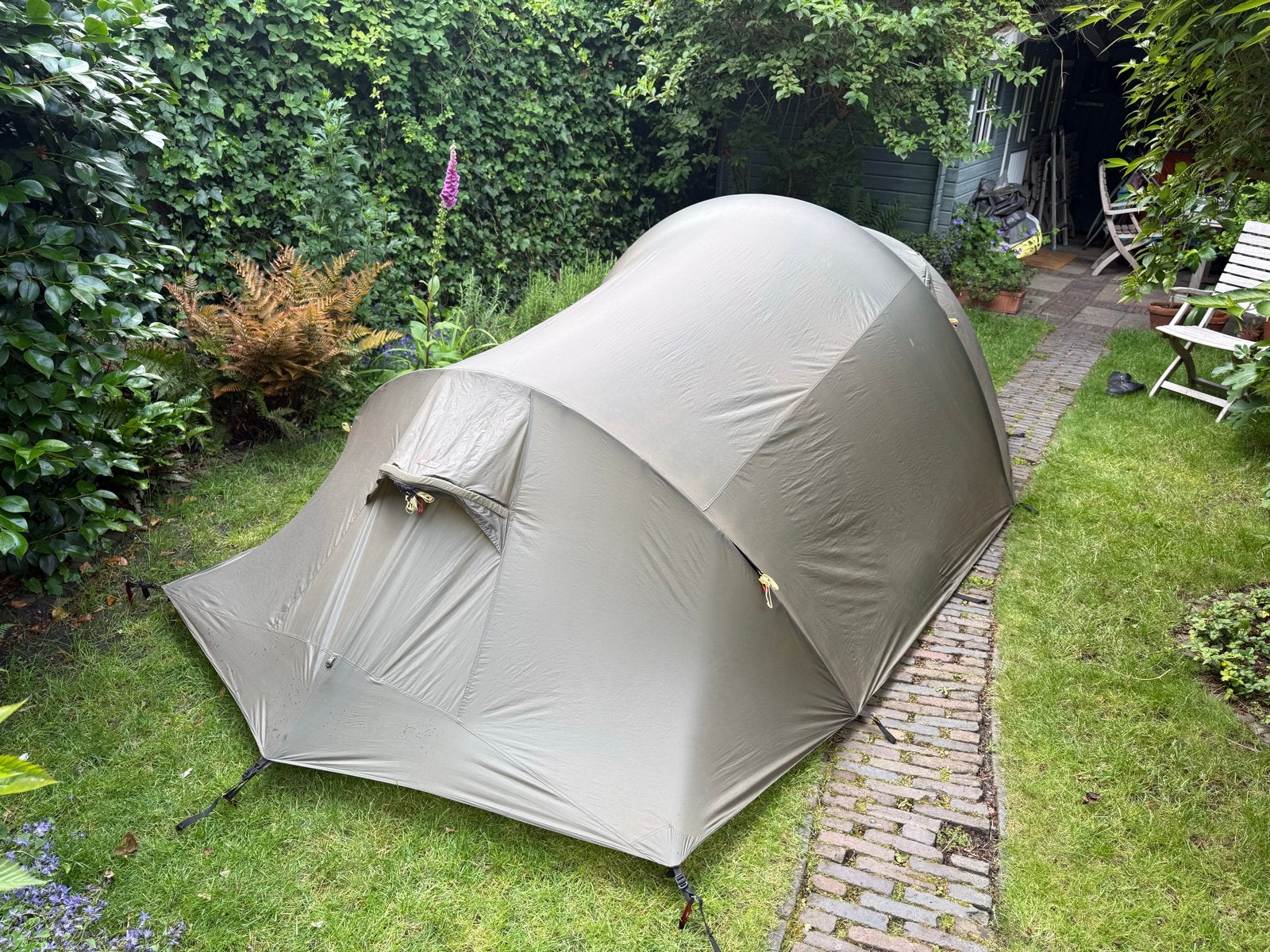 Helsport Lofoten Pro 4 Camp 4-persoons tent met footprint, Caravans en Kamperen, Tenten, tot en met 4, Gebruikt, Ophalen of Verzenden