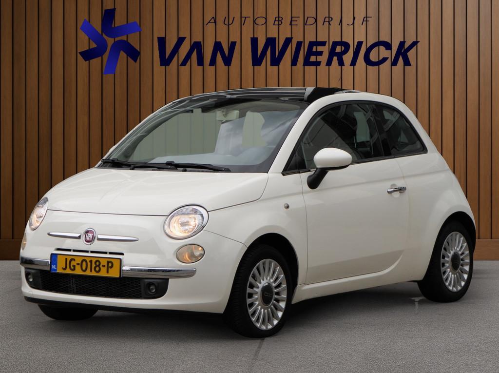 Fiat 500 1.2 Lounge | Pano | Airco | LM Velgen, Voorwielaandrijving, Euro 5, Stof, Gebruikt