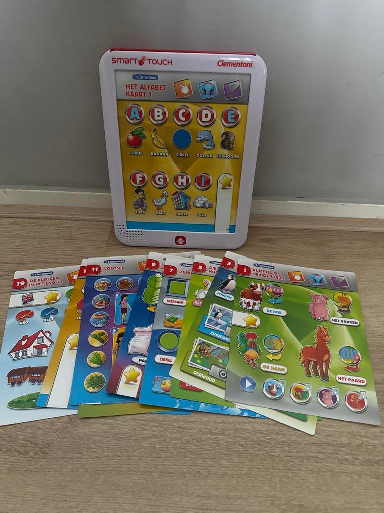 Clementoni Smart Touch Educatieve Tablet met Kaarten, Ophalen, Zo goed als nieuw, Taal en Lezen