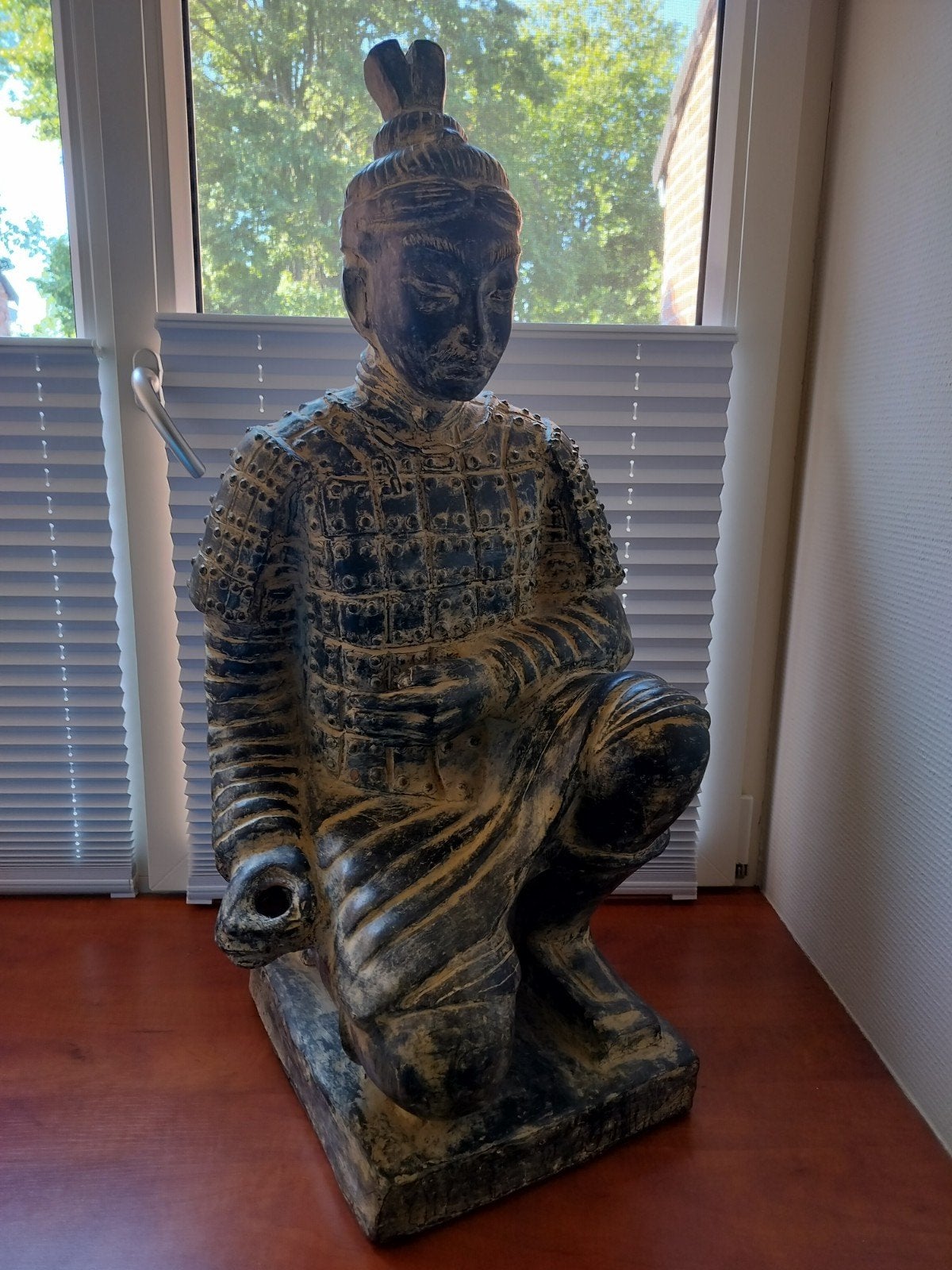 Chinese krijger, Ophalen, Steen/keramiek, Zo goed als nieuw, Bruin