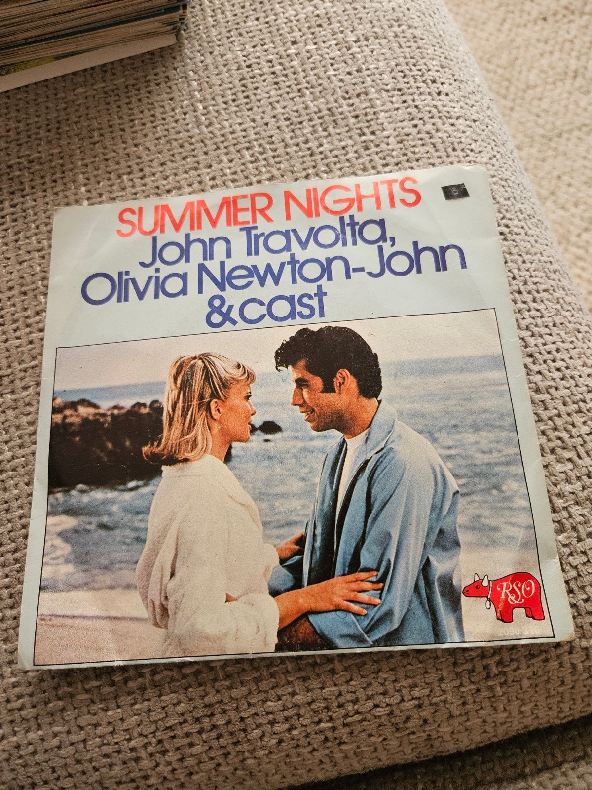 Grease - Summer Nights (John Travolta & Olivia Newton-John), Gebruikt, Fotohoes, Filmmuziek en Soundtracks, 7 inch