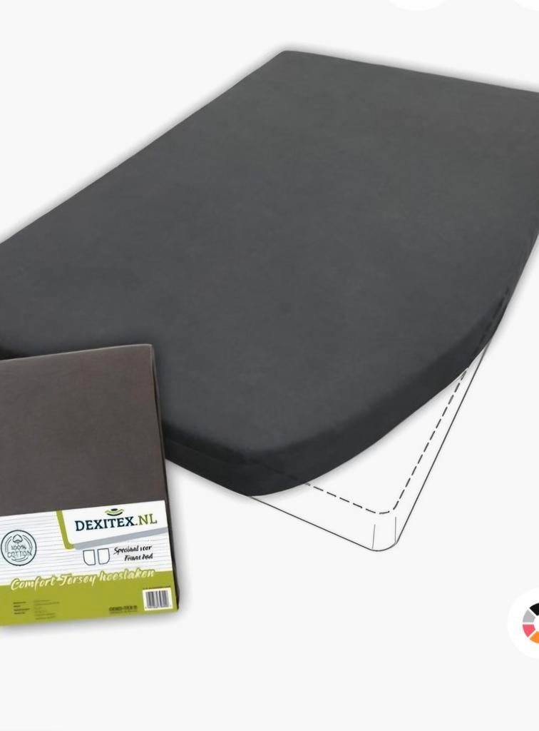 Dexitex set Frans bed 2x hoeslaken 1x molton, Caravans en Kamperen, Ophalen of Verzenden