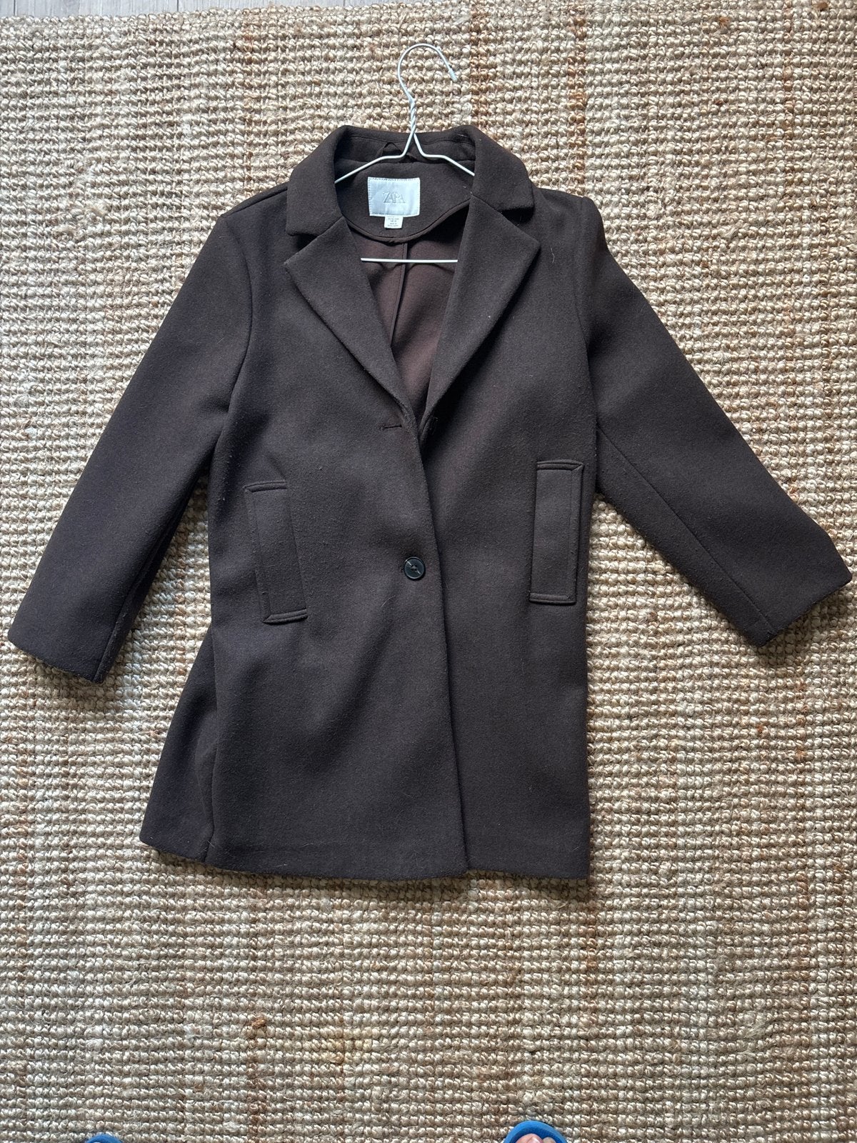Zara Bruine Jas - Maat S, Ophalen of Verzenden, Zo goed als nieuw, Meisje, Jas