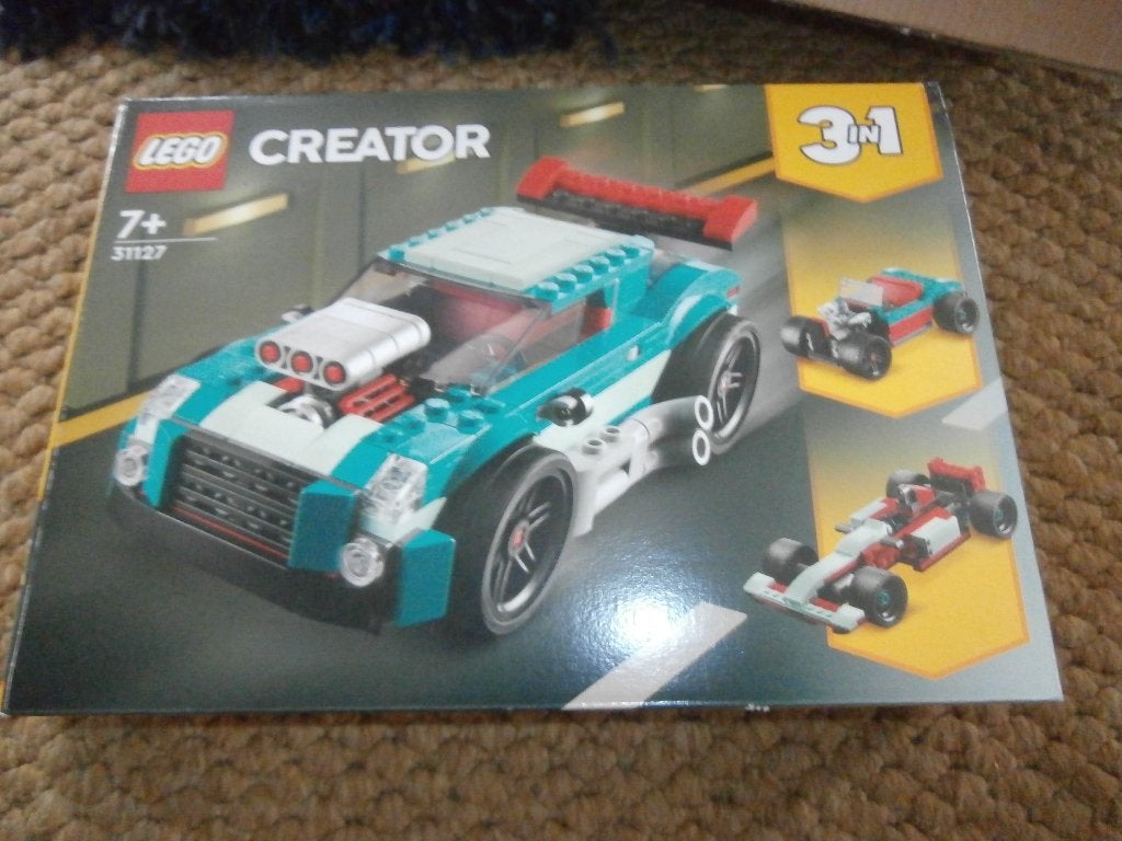 Lego creator 31127 auto raceauto 3 in 1 pakket, Ophalen of Verzenden, Zo goed als nieuw, Lego, Inclusief doos