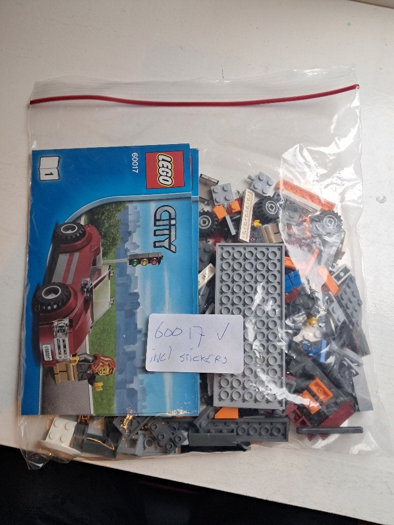 LEGO City 60017 Sleepwagen met auto en minifiguren, Kinderen en Baby's, Lego, Ophalen of Verzenden, Inclusief instructies, Complete set