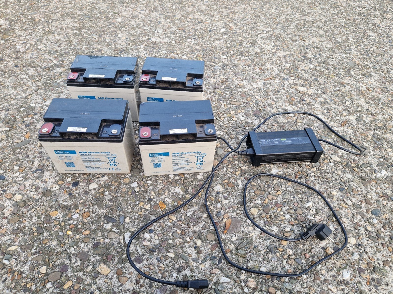 accus met lader, Ophalen, Gebruikt, Elektrisch