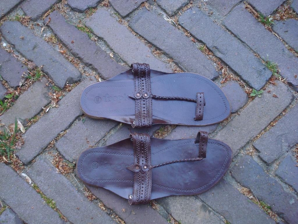 BOHO IBIZA FESTIVAL BRUINE SLIPPERS 39 GRATIS VERZENDING, Slippers, Bruin, Verzenden, Nieuw