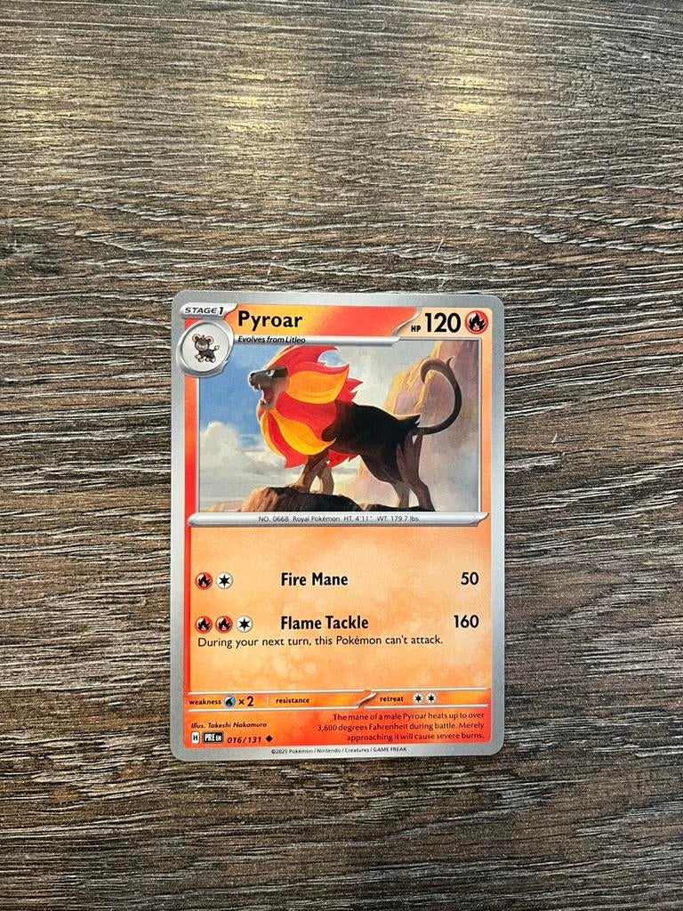 Pyroar PRE 016/131, Ophalen of Verzenden, Zo goed als nieuw