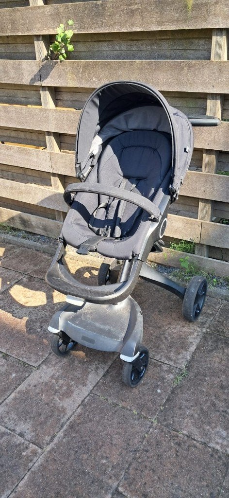 Stokke Xplory V5 Zwart 3 in 1 Kinderwagen compleet, Kinderen en Baby's, Kinderwagens en Combinaties, Combiwagen, Ophalen, Overige merken