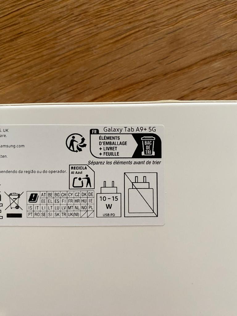 Samsung Galaxy Tab A9+ 5G - Nieuw in doos, Computers en Software, Android Tablets, Ophalen of Verzenden, Zo goed als nieuw, 11 inch