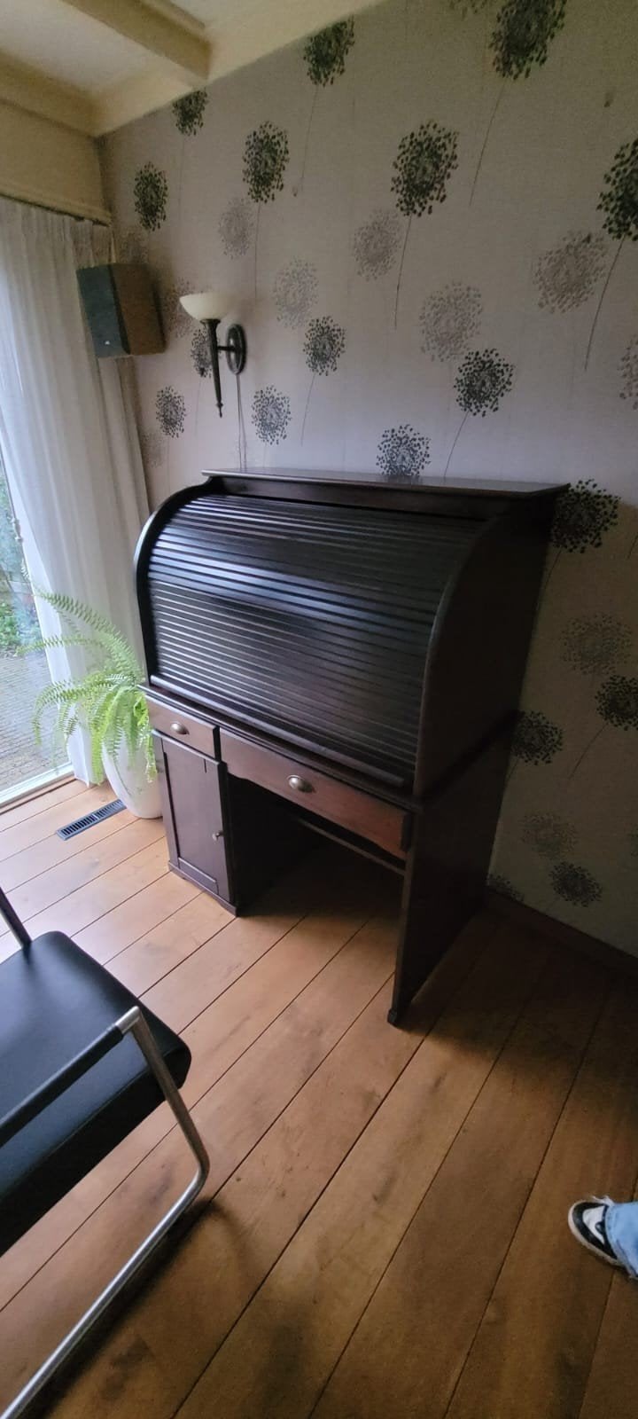Computer - meubel, Klassiek, Ophalen, Bruin, Hout