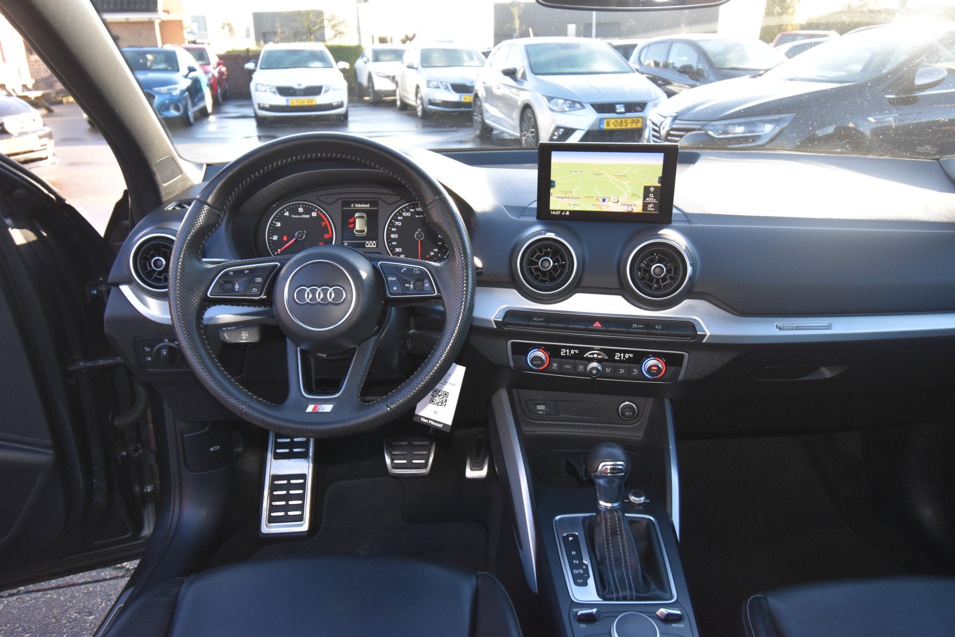 Audi Q2 35 TFSI 2X S Line Edition , NAVI , CLIMATR , LED KOP, Auto's, 4 cilinders, 150 pk, Leder en Stof, Origineel Nederlands