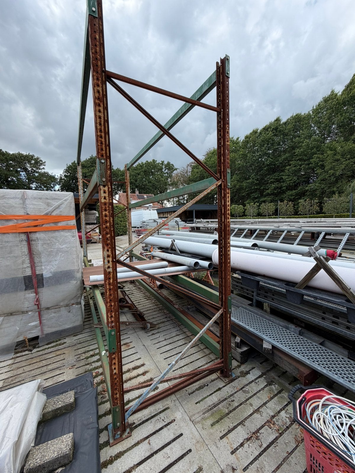 Palletstellibg met 8 liggers, Doe-het-zelf en Verbouw, Ophalen of Verzenden