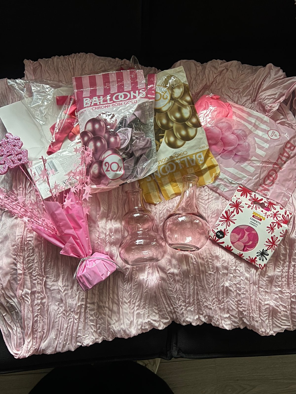 Babyshower attributen meisje, Verzenden, Zo goed als nieuw