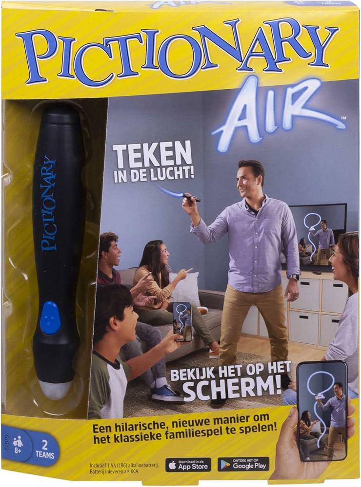 Pictionary Air - Teken in de lucht!, Hobby en Vrije tijd, Gezelschapsspellen | Bordspellen, Een of twee spelers, Ophalen of Verzenden