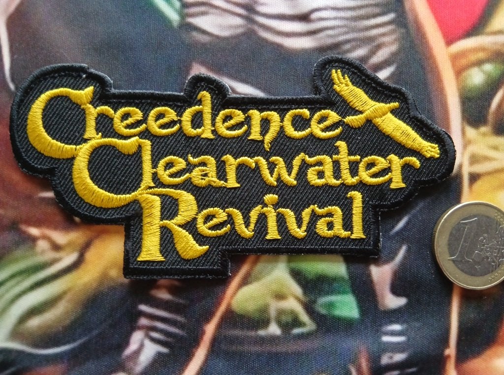 Creedence Clearwater Revival  prachtige  shaped patch c30, Verzenden, Nieuw, Kleding