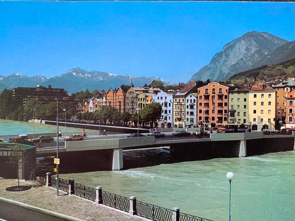 Oostenrijk, Innsbruck, brücke., Ophalen of Verzenden, Gelopen, Oostenrijk