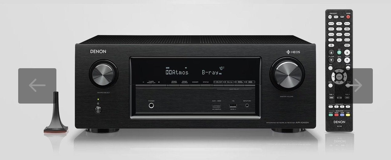 Denon AVR-X2400H AV-receiver met afstandsbediening, Audio, Tv en Foto, Versterkers en Receivers, Denon, Ophalen of Verzenden, 120 watt of meer