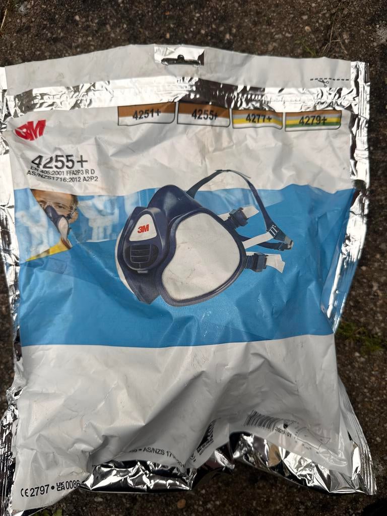 3M 4255+ Halfgelaatsmasker FFA2P3 R D - Nieuw in verpakking, Ophalen of Verzenden, Nieuw, Halfgelaatsmaskers