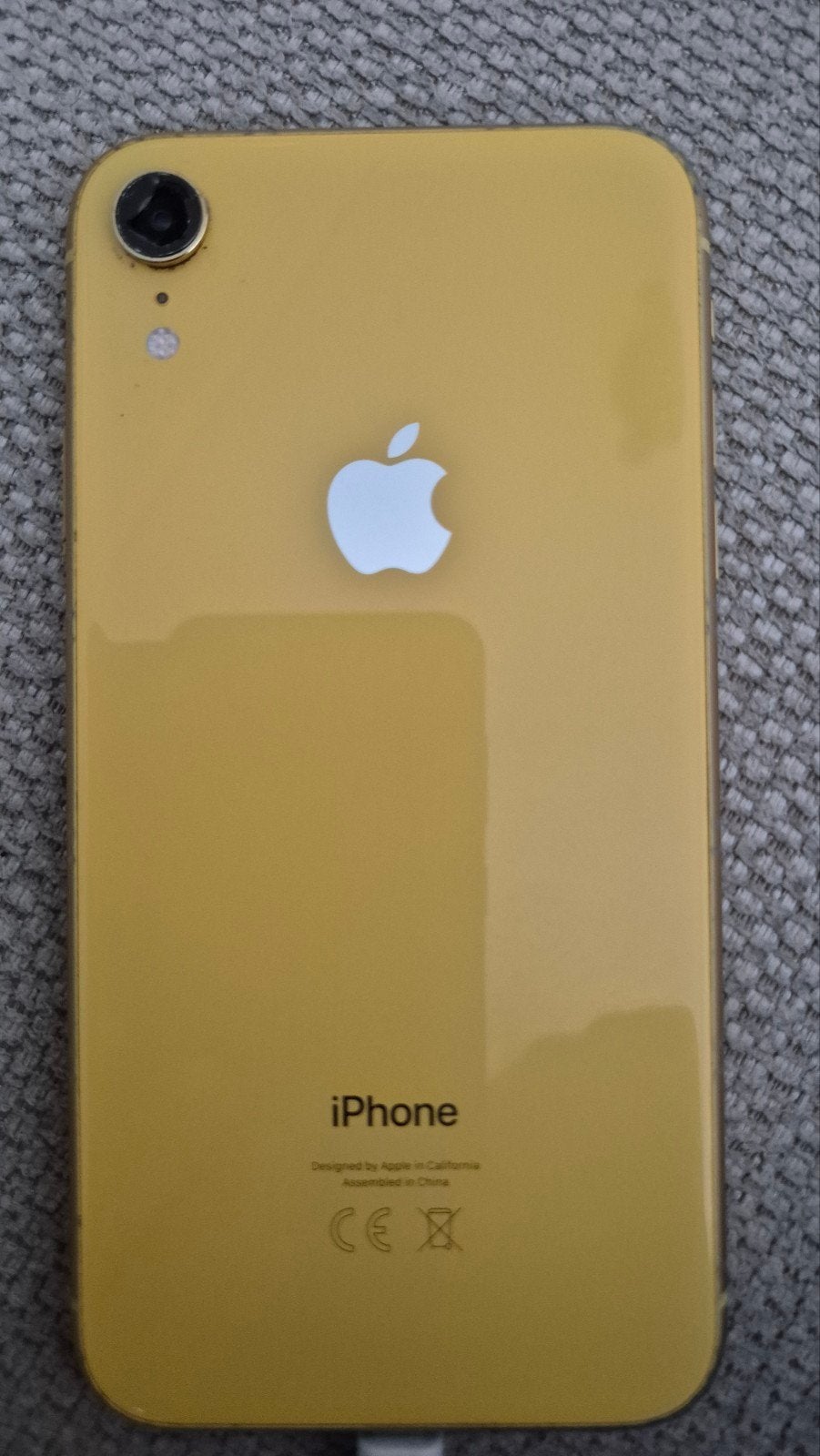 IPhone xr, Telecommunicatie, Mobiele telefoons | Apple iPhone, Gebruikt, Geel, IPhone XR, 77 %