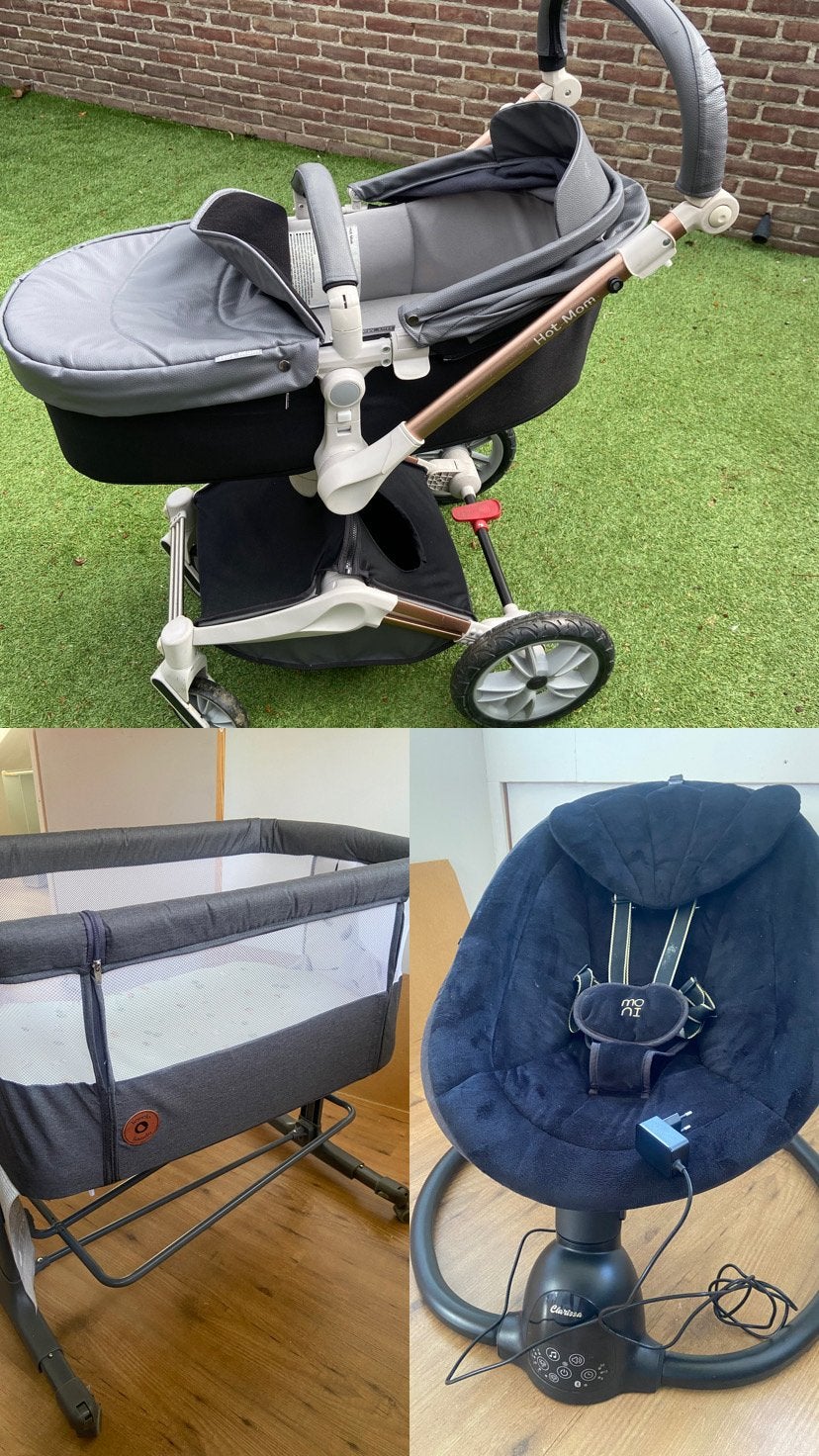 Baby cosleeper / bassinet stroller / rocker, Ophalen, Gebruikt, Wieg