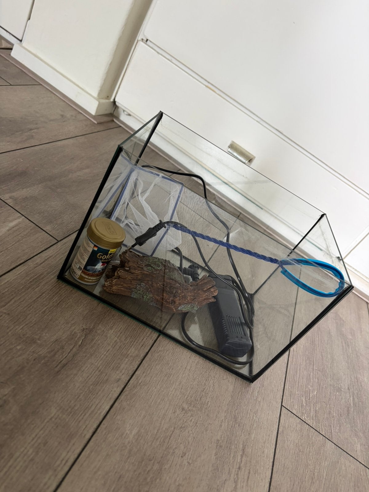 Vissenkom met accessoires, Ophalen, Zo goed als nieuw, Leeg aquarium