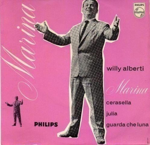 Willy Alberti - Marina EP (Philips 422 409 PE), Ophalen of Verzenden, Gebruikt, Overige formaten, Levenslied of Smartlap