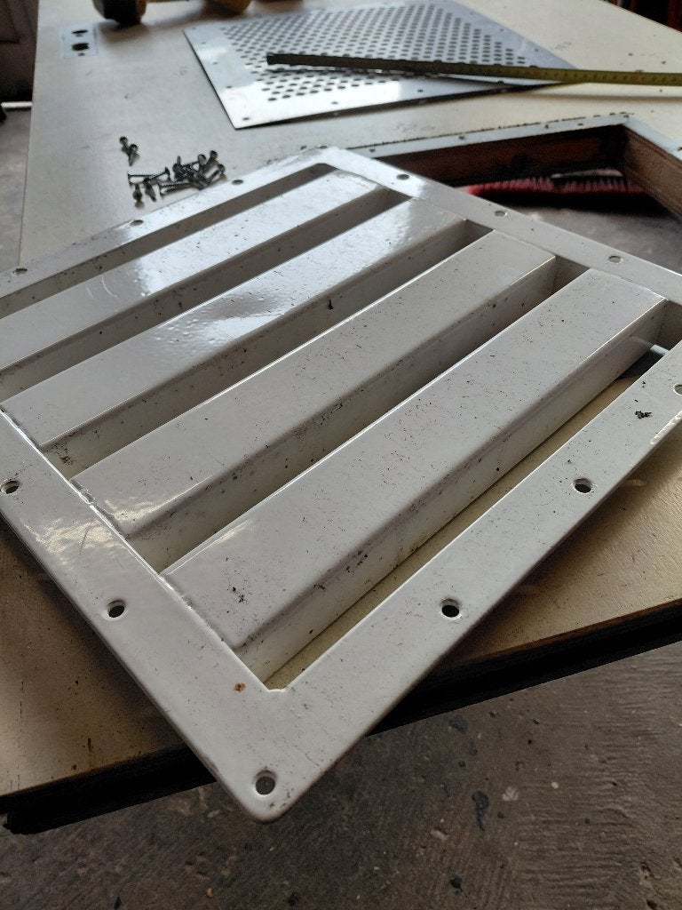 zwaar metalen deur ventilatierooster evt meerpuntssluiting, Ophalen, Gebruikt, Binnendeur, Metaal