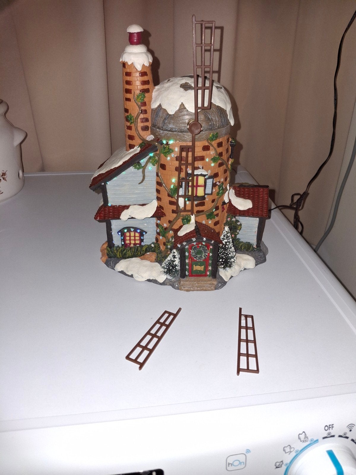 Molen in kerstsfeer, Ophalen of Verzenden, Gebruikt