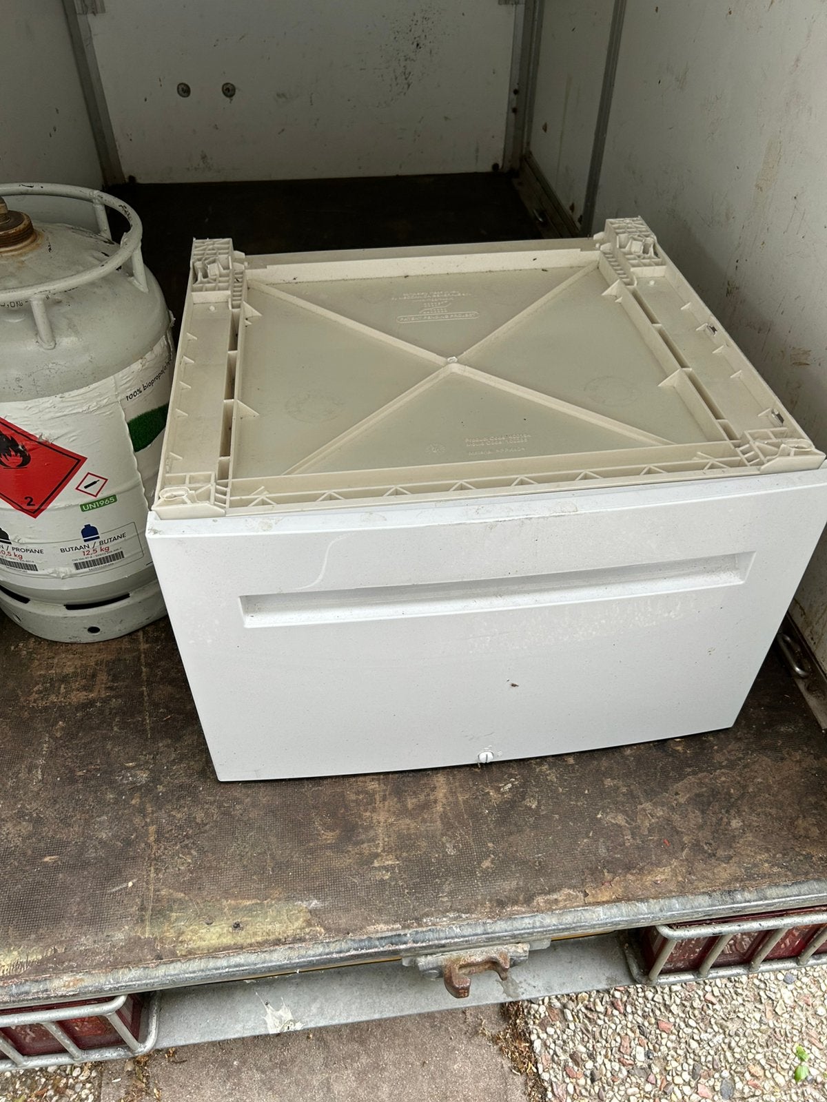 Wasmachine verhoger, Ophalen of Verzenden, Zo goed als nieuw, Minder dan 60 cm, 160 cm of meer