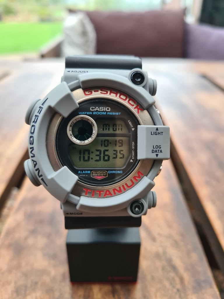 Casio Frogman GW-8200 Frogman grijs/zwart GAVE KLASSIEKER, Casio, Staal, Polshorloge, Kunststof