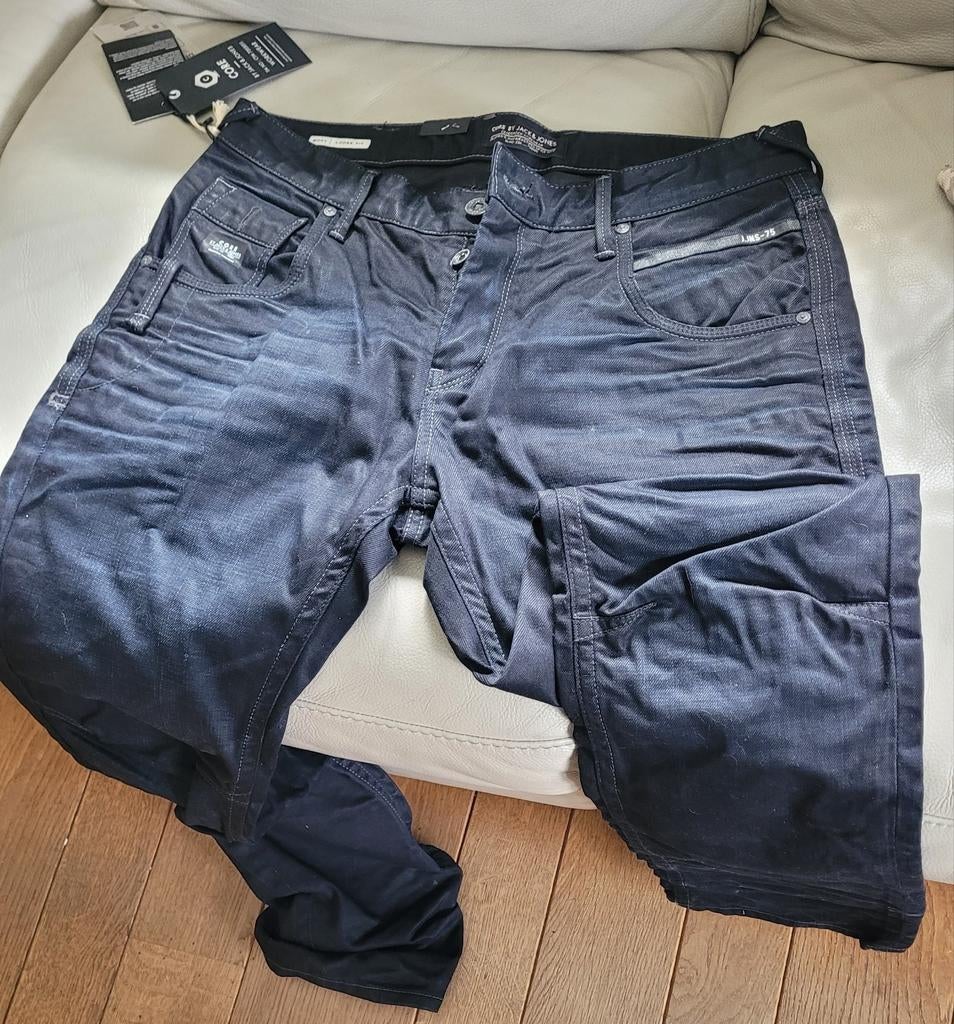 Jack & Jones Boxy Powel JJ 730 LID CORE NOOS Jeans, Kleding | Heren, Ophalen, Zwart, Nieuw, W33 - W34 (confectie 48/50)