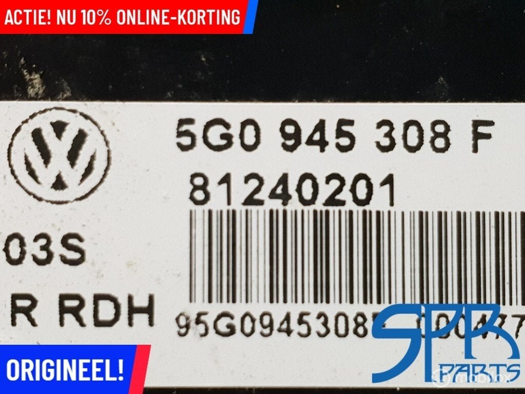 LED Achterlicht rechtsbinnen Golf 7 VII 5G0945308F RECHTS, Gebruikt, Volkswagen, Ophalen of Verzenden, Volkswagen