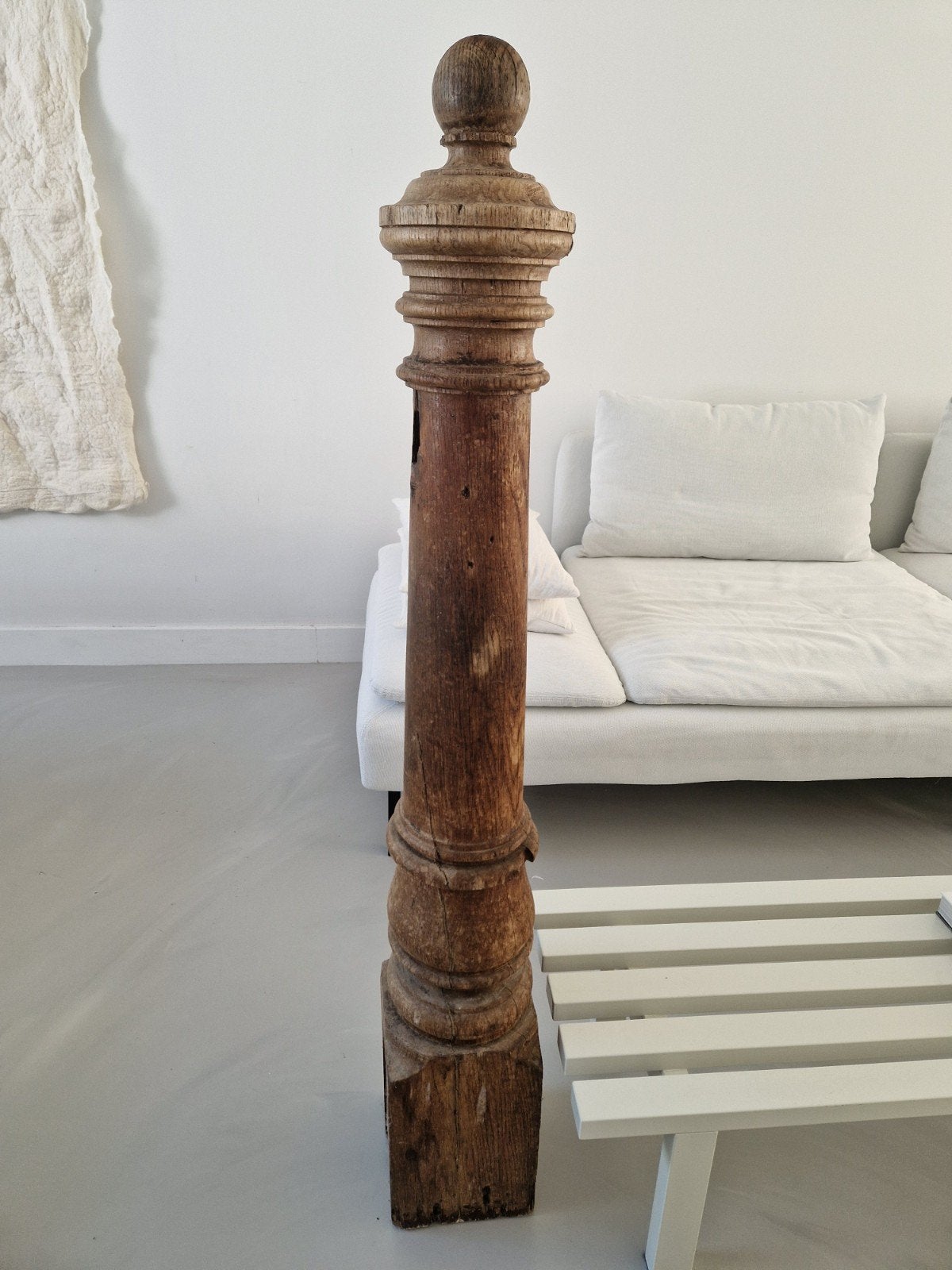 Eikenhouten balister. Hoogte 135., Ophalen, Gebruikt, Trap, Minder dan 2 meter