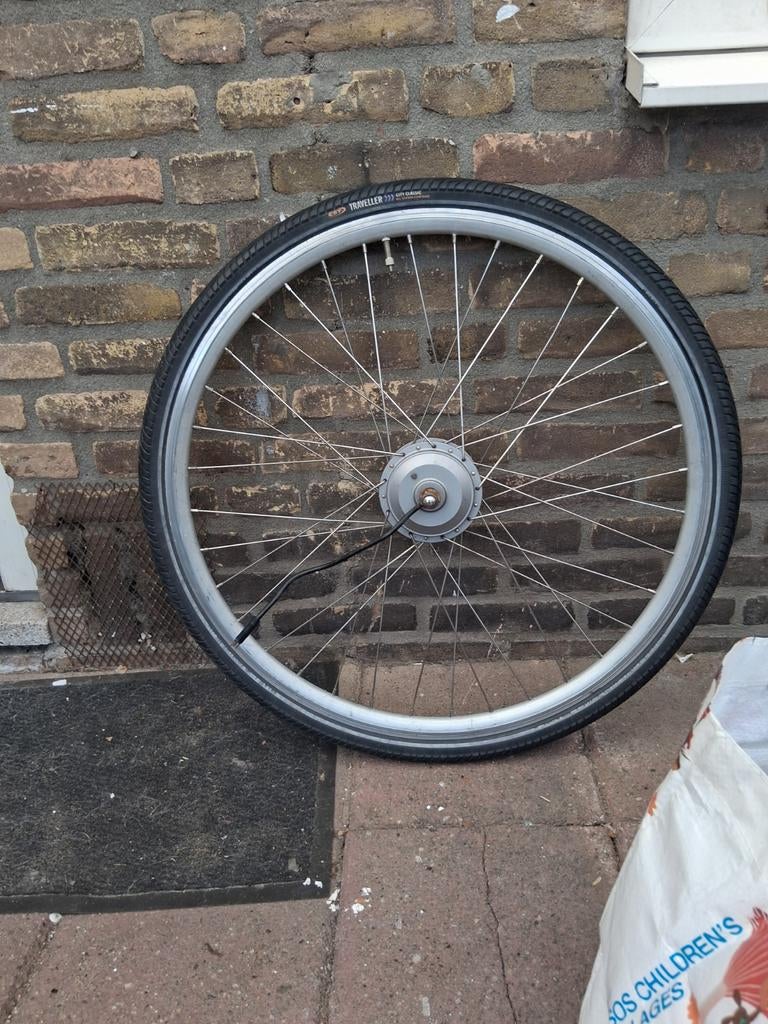 6-pins elektrische fiets voorwielmotor met meerdere slagen, Fietsen en Brommers, Fietsonderdelen, Ophalen of Verzenden, Gebruikt