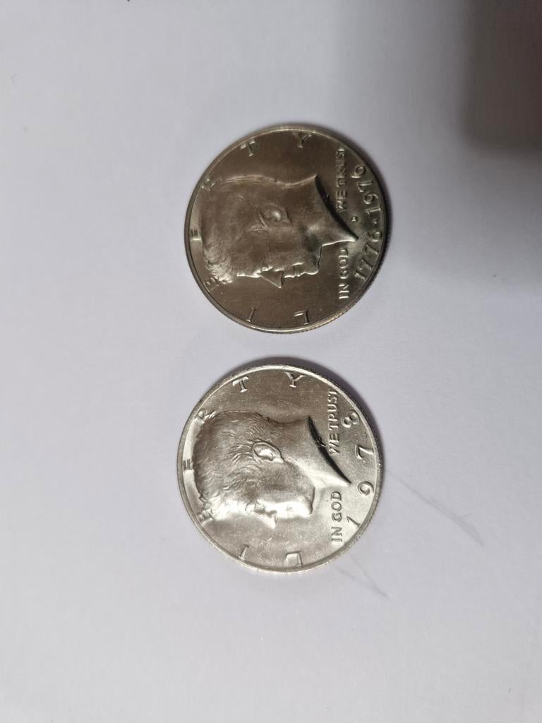 Geldmunten america halve dollar, Postzegels en Munten, Munten | Amerika, Ophalen of Verzenden, Noord-Amerika