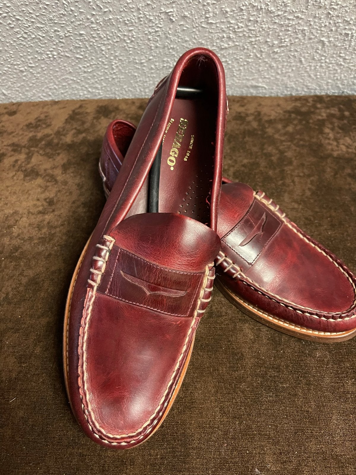 Sebago Classic Dan Penny Loafers – Burgundy, Ophalen of Verzenden, Nieuw, Overige kleuren, Loafers