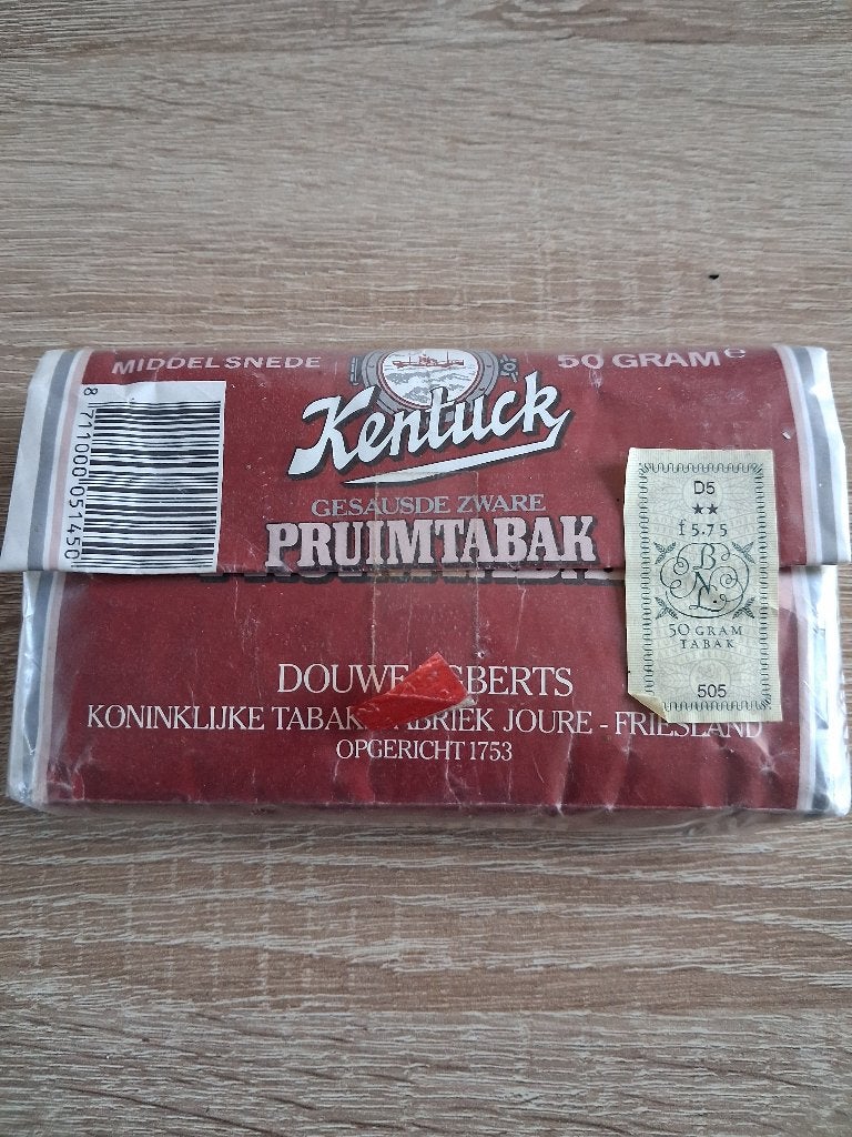 Ouwe pakje pruimtabak Kentuck, Ophalen of Verzenden, Zo goed als nieuw, Tabaksdoos of Verpakking