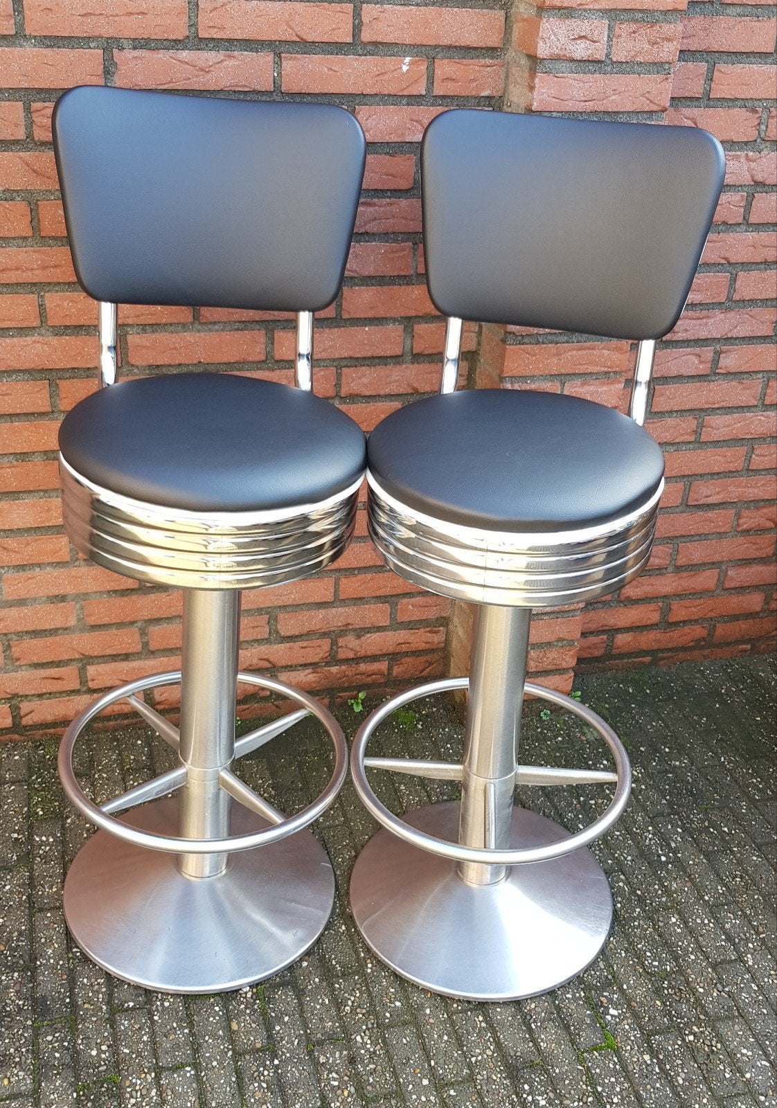 FIFTIES SIXTIES AMERIKAANSE BARKRUKKEN BEL AIR BARTAFEL, Ophalen, 60 tot 90 cm, Met voetsteun, Zo goed als nieuw