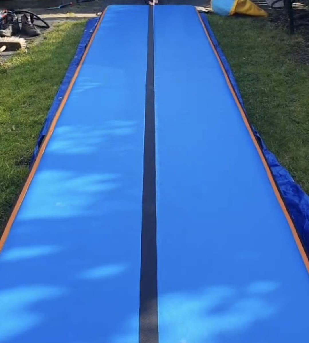 Airtrack/turnmat blauw Rimdoc 5 x 1 meter, zeer goede staat, Ophalen