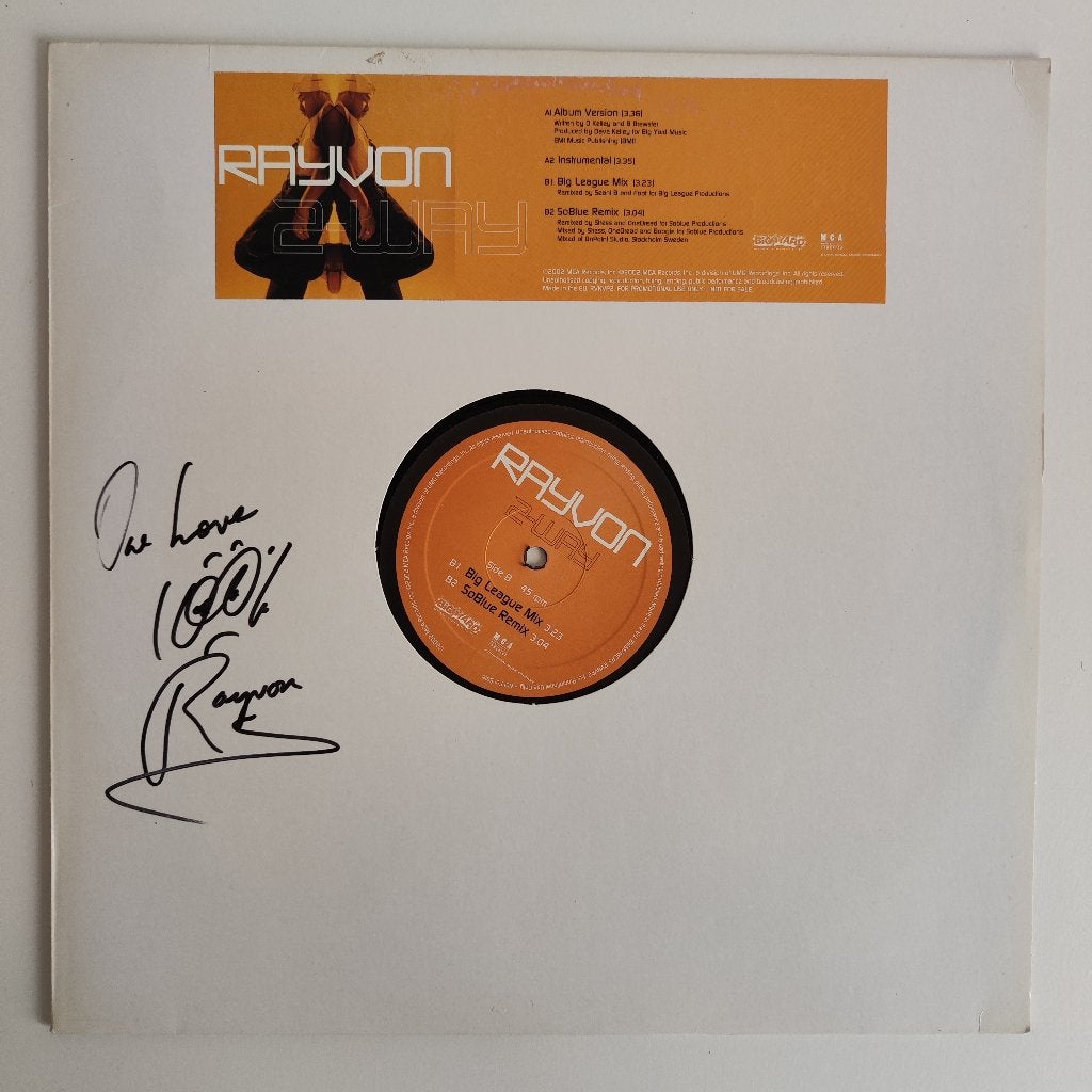 Rayvon – 2-Way (Vinyl), Cd's en Dvd's, Promo, Ophalen of Verzenden, Zo goed als nieuw, EP