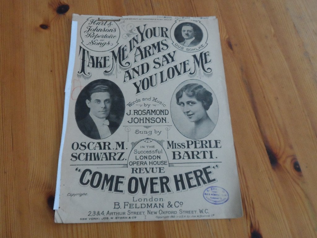 Take me in your arms - rosamond johnson, Muziek en Instrumenten, Zang, Gebruikt, Ophalen of Verzenden, Artiest of Componist