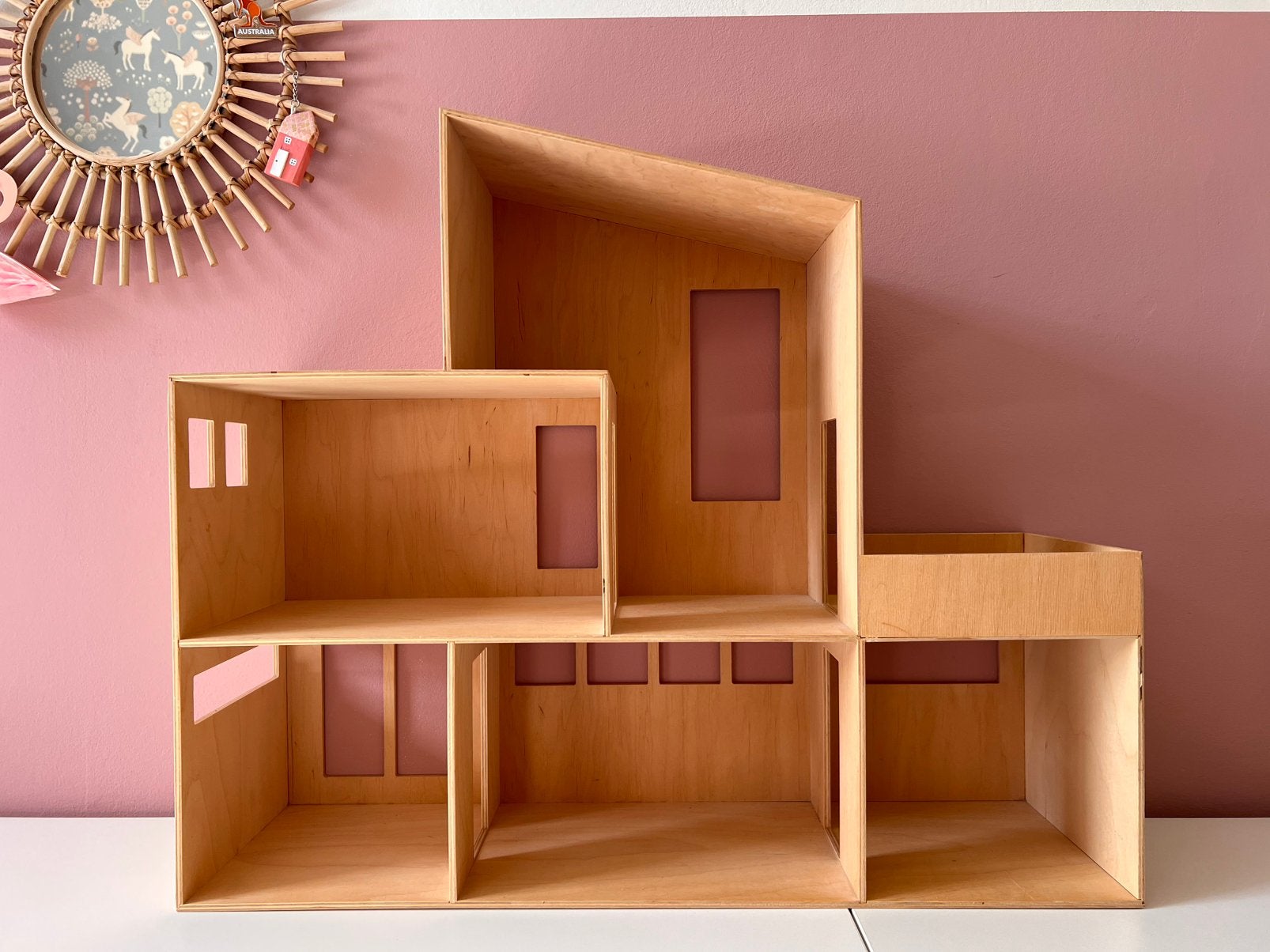 Ferm Living Funkis houten poppenhuis in zeer goede staat!, Ophalen, Zo goed als nieuw, Poppenhuis