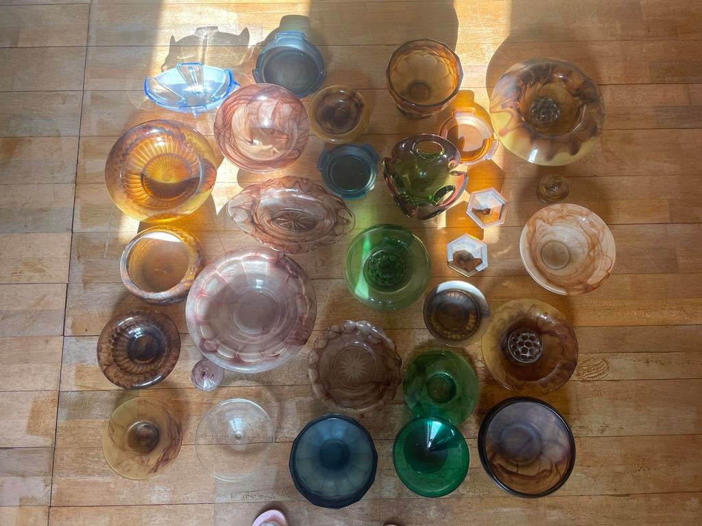 Vintage Davidson Glas Collectie, Antiek en Kunst, Antiek | Glas en Kristal, Ophalen