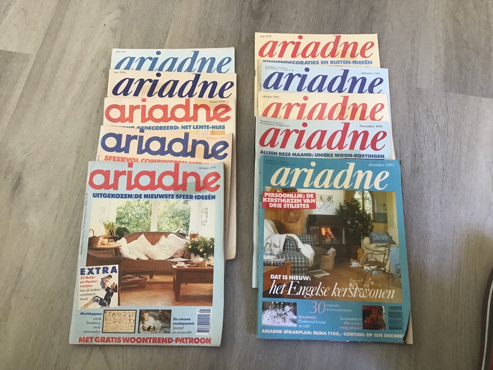 Ariadne jaargang 1991 compleet (m.u.v. april en augustus), Ophalen of Verzenden, Gelezen, Overige typen