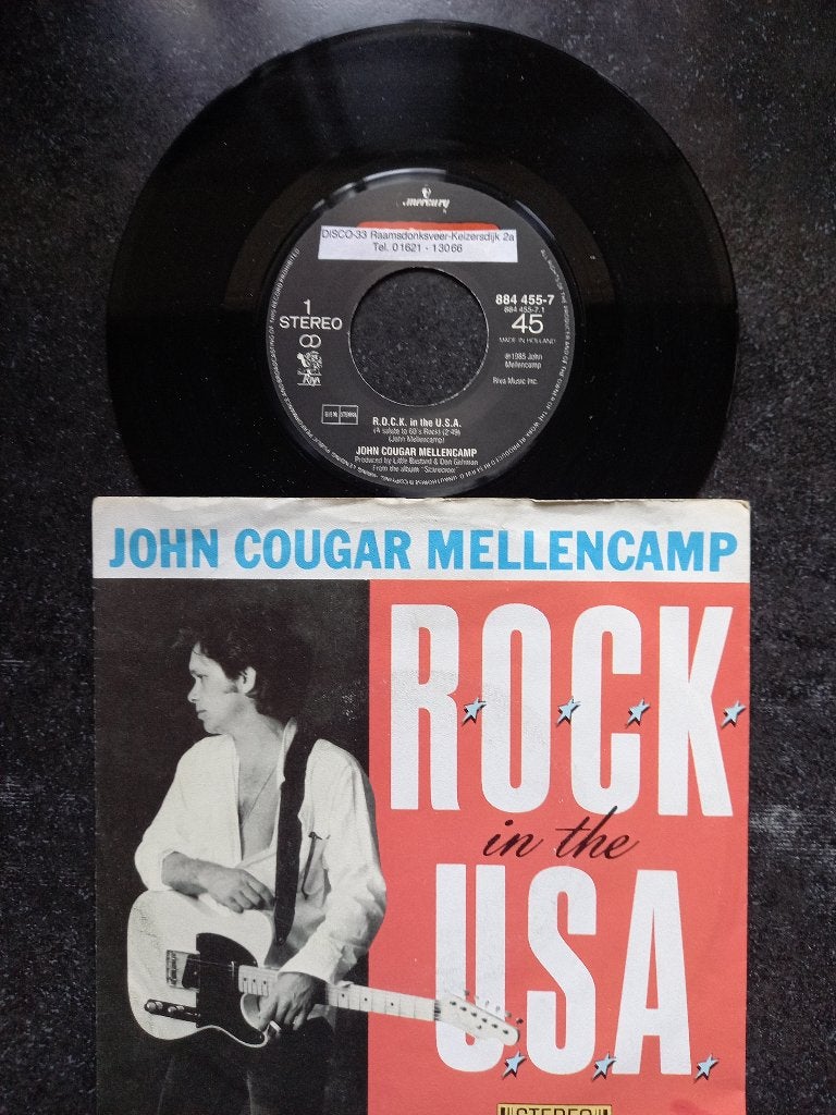 John Cougar Mellencamp - Rock in the USA 1985, Cd's en Dvd's, Vinyl Singles, Gebruikt, 7 inch, Ophalen of Verzenden, Pop